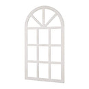 glitzhome Window Frame Wall décor Rustic Arch Wooden Window Pane Country Farmhouse Decorations 36" H x 20" L