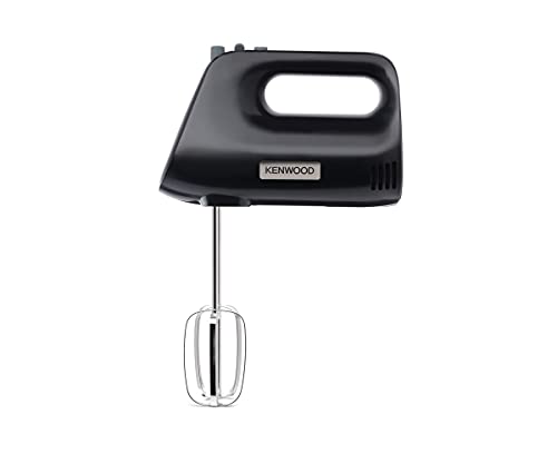 Kenwood MixEasy HMP30.A0BK Hand Mixer, Hand Mixer with 5 Speeds and Turbo Function, Includes Whisk and Dough Hook Made of Stainless Steel, 450 W, Black