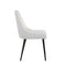 Ball & Cast Kitchen Chair Modern Upholstered Dining Chairs, Desk Chair Side Chair with Metal Legs, Ivory Set of 2