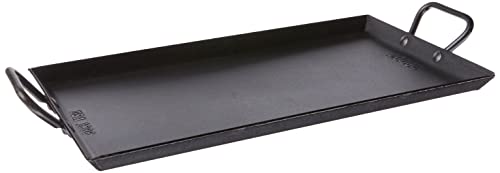 Lodge Carbon Steel Griddle, Pre-Seasoned, 18-inch, Black