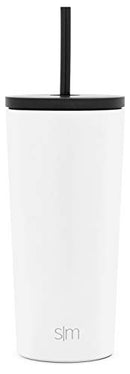 Simple Modern 20oz Classic Tumbler with Straw Lid & Flip Lid - Travel Mug Gift Vacuum Insulated Coffee Beer Pint Cup - 18/8 Stainless Steel Water Bottle -Winter