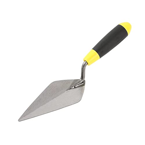 ZJNOTED 4 Piece Concrete Tools includes plastering trowel with SQ teeth plastering trowel with V teech 11” bricklaying trowel 6”pointing trowel