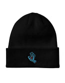 Santa Cruz Men's Screaming Hand Long Shoreman Beanie Hats,One Size,Black