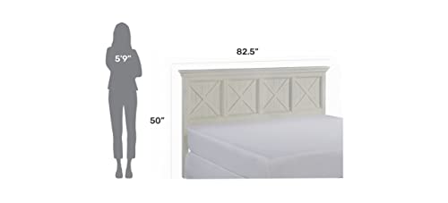 Seaside Lodge White King Headboard by Home Styles