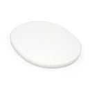 Stokke Sleepi Mini Fitted Sheet, Fans Grey - Soft Sheets for Sweet Dreams - Made for The Oval Sleepi Mini Mattress - Safe, Stylish & Washable - 100% Fine Cotton Percale