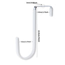 ZningEsxi Metal Hanging Door Hook 1 pc Over The Door Christmas Wreath Hooks Towel Hanger for Coat Hangers Organizer Bathroom Pants Cubicle - White