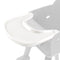 High Chair Tray Compatible with Stokke Tripp Trapp Chair,Smooth Surface, Strong Suction（Made of Food-Safe Plastic）- White