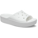 Crocs Women's Classic Platform Slide, White, US 7