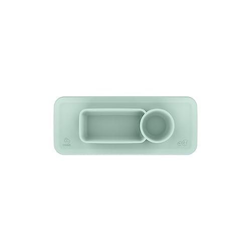 ezpz by Stokke Placemat for Clikk Tray, Soft Mint - Perfectly Fits Stokke Clikk High Chair Tray - Helps Prevent Messy Mealtimes - Durable, Convenient, Dishwasher & Microwave Safe - 100% Silicone