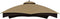Eurmax Canopy Top for Lowe's Allen Roth 10X12 Gazebo #GF-12S004B-1 (Khaki)