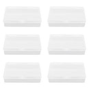 Playing Card Deck Cases Box: 6 Pcs Plastic Empty Playing Card Holder Case Box Storage Organizer Snaps Closed
