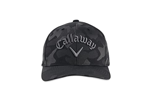 Callaway Unisex Camo Snapback Hat, Charcoal, One Size US
