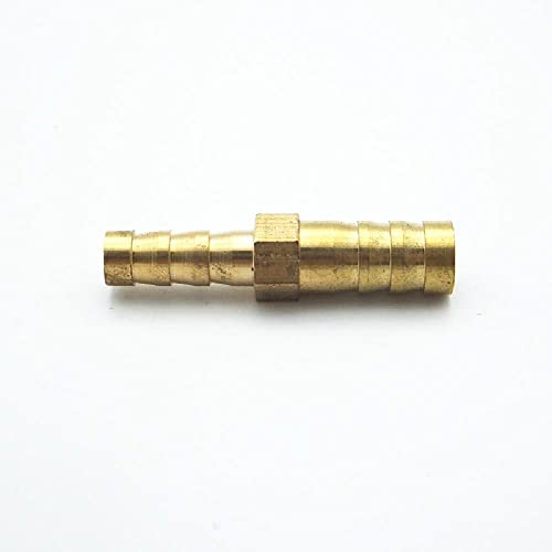 1Pcs Two Way Reducing Connector Brass Barb Hose Connector Fitting Tube Reducers Hose Fitting Adapter Connect Water Pipe DIY(6mm-10mm)