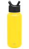 Simple Modern 32 oz Summit Water Bottle with Straw Lid - Gifts for Men & Women Hydro Vacuum Insulated Tumbler Flask Double Wall Liter - 18/8 Stainless Steel -Sunshine