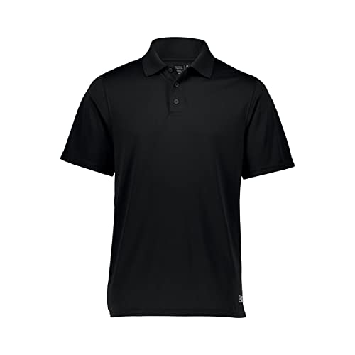 Russell Athletic Men's Dri-Power Performance Golf Polo Black