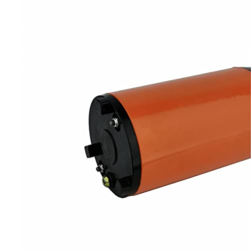 ZHKUO 200W 12V DC Solar Poered Submersible Water Pump 2300L/H 40m/131ft 3 Inch Stainless Steel Deep Well 1 inch Outlet Bore Electric Screw with 7m Cable for Agricultural Irrigation Garden Home Orange