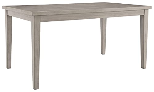 Signature Design by Ashley Parellen Modern Farmhouse Rectangular Dining Room Table, Gray