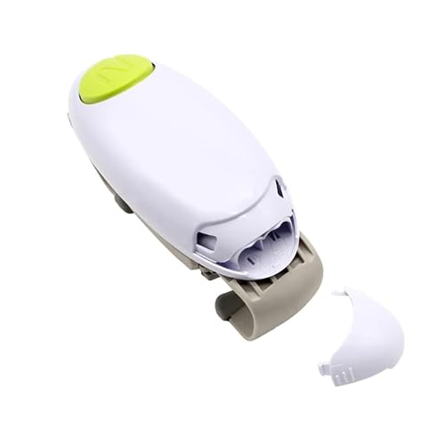 GOMINIMO Automatic Jar Opener for Kitchen Battery Operated - One Touch Action, Powerful, Opens Lids 30mm to 88mm, Small Enough for Your Kitchen Drawer, White