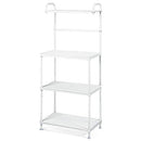 Giantex 4-Tier Kitchen Microwave Storage Rack Oven Stand Strong Mesh Wire Metal Shelves Free Standing Baker's Rack Shelving Utility Unit, 23.5" Lx13.5 Wx53.5 H (White)