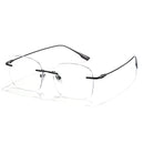 Cyxus Titanium Blue Light Glasses for Men Frameless Rimless Glasses Computer Glasses UV protection Eyeglasses