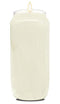 Hyoola 7 Day White Prayer Candles - 6" Tall Pillar Candles for Religious, Memorial, Vigil and Emergency Use - Vegetable Oil Wax in Plastic Jar Container, 20 Pack