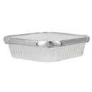 Packware Square Disposable Aluminum Foil Tray - Premium Quality Aluminum Foil with Leakage-Proof, Durable, Recycled Material - Catering, Baking, Roasting, Grill & Much More - 20x20x5cm (20 Pack)