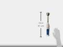 Braun Household MultiQuick 3, Hand Blender with Chopper & Whisk, MQ3045 Aperitive, White/Blue