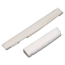 6 Strings Guitar Bone Bridge Saddle and End Nut Set Replacement Ivory For Acoustic Guitar