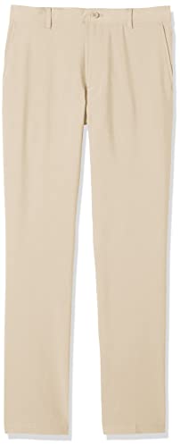 IZOD Men's Golf Swingflex Slim Fit Pant, R. Khaki, 32W x 30L