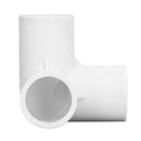 10PCS 3 Way PVC Pipe Fittings 0.8in Plastic 90 Degree Corner Elbow Fitting Tee Corner Connector 20mm Inner Diameter(White)