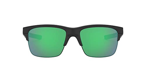 Oakley Men's Thinlink Non-polarized Iridium Rectangular Sunglasses, MATTE BLACK, 62.3 mm