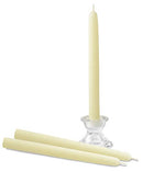 10" Beeswax Taper Candles 12 Pack - Handmade, All Natural, 100% Pure Unscented Bee Wax Candle - Tall, Decorative, White - 10 Hour Burn Time