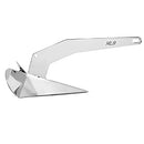 Yanyu 14 LB Delta Style Boat Anchor Marine Stainless Steel 316 Boat Delta Anchor for 20-35 ft Boats