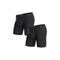 BN3TH Men's Boxer Briefs - Breathable Underwear with Our MyPakage Pouch, (2 Pack - Black), X-Small