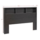 Prepac HHFQ-0500-1 District Double Headboard, Queen, Washed Black