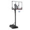 Genki 2.3-3.05m Portable Basketball Hoop Stand System Backboard Net Ring Set Quick Adjustable Outdoor Basketball Hoop w/Wheels for Adult/Child