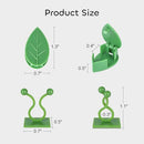GROWNEER 120PCS Plant Climbing Wall Fixture Clip, Vine Wall Clips, Plant Climbing Clips with 72PCS Acrylic Adhesive Sticker, Self-Adhesive Vine Wall Clips Plant Clips for Indoor Outdoor Decoration