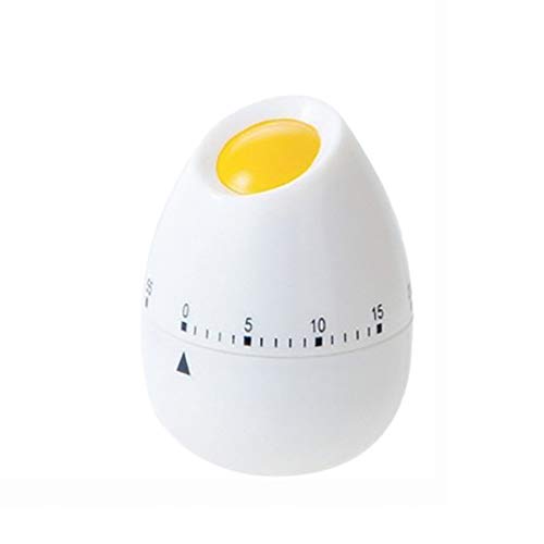 OTNE Egg Kitchen Timer Egg Shaped Timer Manual Timer Mechanical Rotating Alarm 60 Minutes Count Down Timer for Cooking