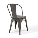 Modway EEI-3859-GME Promenade Bistro Dining Side Chair Set of 2, Gunmetal