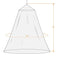 GWHOLE Universal Mosquito Net for Bed Canopy Netting for Single to King Size Beds, White