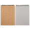 ZEONHEI 10 Pack A5 Blank Spiral Sketch Books, 30 Sheets / 60 Pages of 160gsm Plain Paper Notebook Drawing Pads, Brown Hard Kraft Cover Art A5 Sketchbooks for Painting, Sketching, Drawing