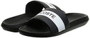 Lacoste Women's Croco 0721 1 CFA Slide, Black, US 8