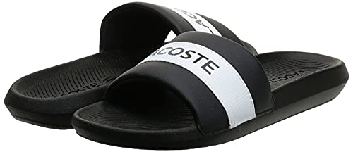 Lacoste Women's Croco 0721 1 CFA Slide, Black, US 8