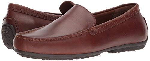 POLO RALPH LAUREN Men's Redden Driving Style Loafer, Deep Saddle Tan, 9