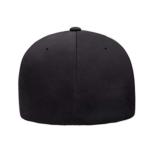 Flexfit Men's Flexfit Delta Seamless Cap Hat, Black, Large-X-Large US