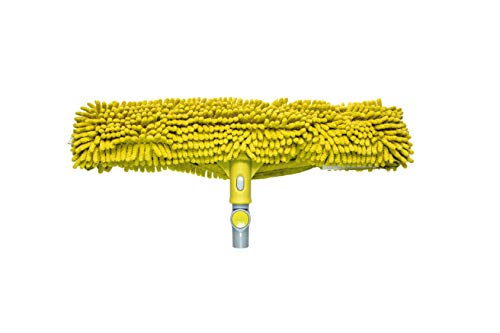 DocaPole 18” Window Scrubber for Large Windows | Chenille Microfiber Washer for Cleansing Glass Surface | Cleaner for Washing Glass | Cleaning Outdoor | Solar Panels | No Scratch | Efficient Scrubbing