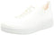 FitFlop Women's Rally Tennis Sneaker-Tonal Knit, Urban White, 8 US