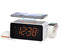 Dual Wireless Charging Alarm Clock Radio with Bluetooth Speaker, FM Radio, Two USB Port, Dual Alarm, Snooze, Night Light, Auto & Manual Dimmer Control and 1.4" Orange Display iTOMA CKS209