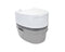 Camco Premium Travel Toilet | Features a 5.3-Gallon Detachable Holding Tank and is Designed for Camping, Hiking, Boating, RVing and More, Acrylonitrile Butadiene Styrene, White & Grey (41544)