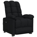 vidaXL Lift Chair, Recliner Chair with Backrest and Footrest, Stand up Chair for Living Room Bedroom, Upholstered Armchair, Black Fabric